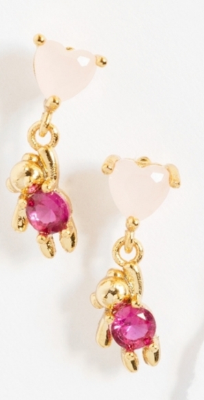 Tiny Teddy Bear Studs (S925) for Girls - Picture 7 of 9